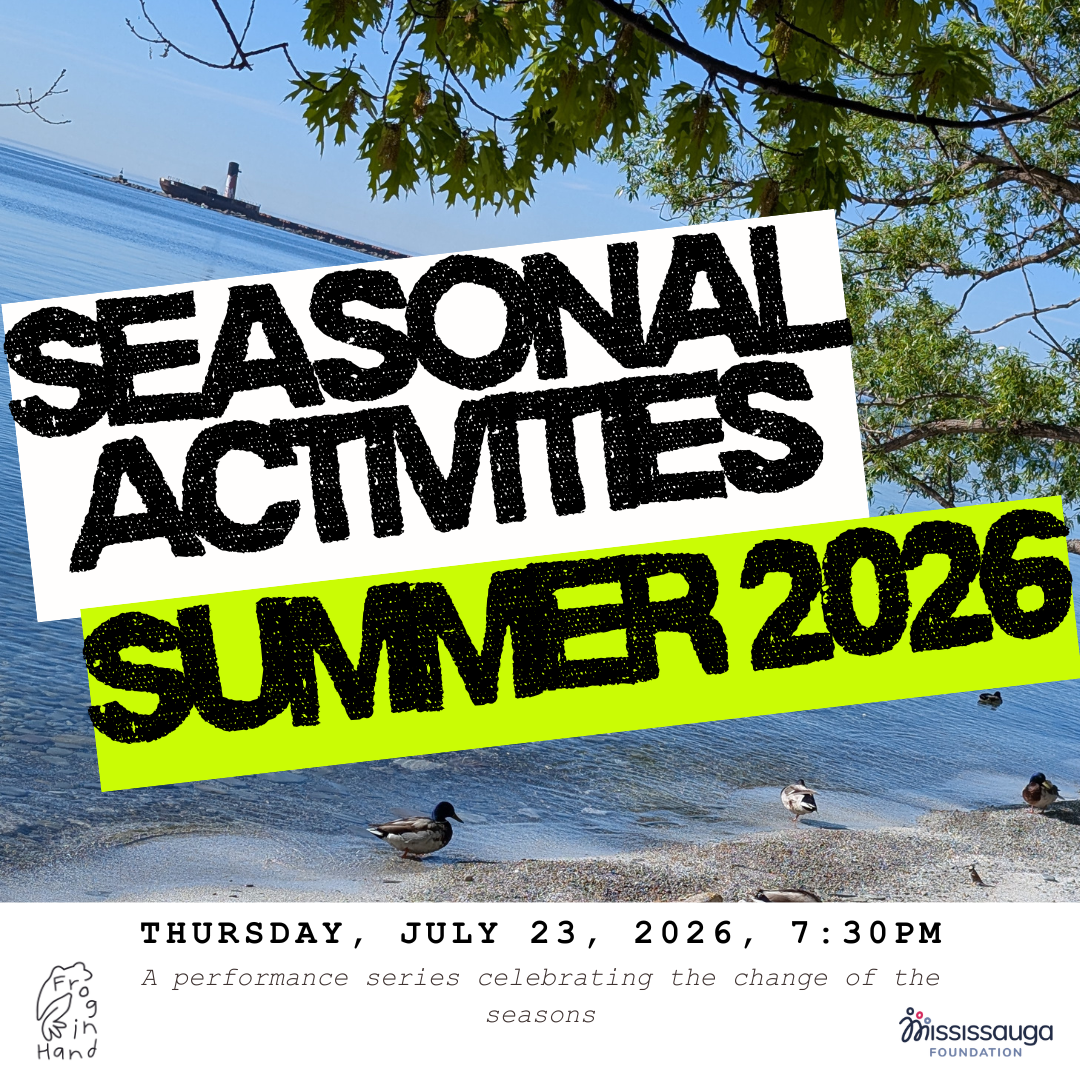 Title card and advertisement for the Summer Edition of Seasonal Activities performance series